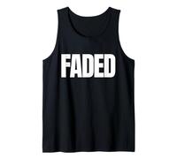 with The Word Faded in Huge Letters Tank Top