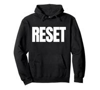 With the Word "Reset" in Huge Letters Pullover Hoodie