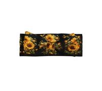 with the yellow sunflower All-over printed baby bow headband matches any outfit for babies, toddlers and kids