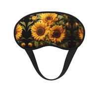with The Yellow Sunflower Blackout Sleep Mask with Elastic Band Design Fits All Head Shapes Ideal for Travel Office and Shift Work