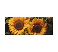 with The Yellow Sunflower Keyboard pad, Non-Slip, Suitable for Office and Home, 80 x 30 cm.