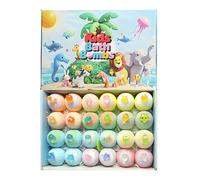 with Toy Inside, Bubble, Bathbombs with Surprise, 24pcs Animal Shaped Bath Salt for Children with Hiddened Glow Toy to Encourage Bathing Bath Salt Children ' S Bathing Gifts