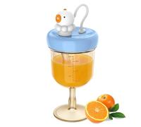 With Training Straw - Leak-proof Drinking Bowl 8 x 9 x 18.7 cm, Portable Feeder for ABS Goblets, Graduated Lightweight Drink Holder, Hydration Container Resist