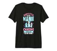 with Unicorn - Babysitter is My Name Premium T-Shirt