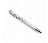 With Your Touch Personalised Engraved Aluminium Black Ink Retractable Silver Ballpoint Pen | Custom Present For Birthday, Christmas, Anniversary, Women, Or Office (24)