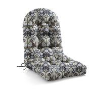 WITHARTPLAN Adirondack Chair Cushion - High Back Tufted Outdoor Seat Cushion 122x53x10cm, Waterproof Patio Furniture Cushion for Rocking Chairs, Sun & Fade Resistant Garden Cushion,Stone Blue