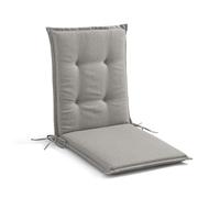 WITHARTPLAN Garden Chair Cushions with Back Support 120x50x6cm-Premium Outdoor Seat Cushions for Patio Furniture, Rattan & Recliner Chairs-High Density Waterproof Foam,Silver