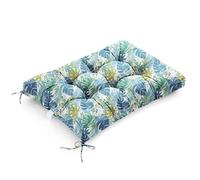 WITHARTPLAN Garden Cushion for Euro Pallet - Quilted Outdoor Seat Pillow 120x80x15cm, Waterproof Patio Furniture Cushion for Sofa Bench, Rattan Garden Pallet Cushion,Floral