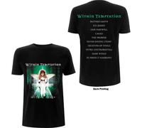 Within Temptation T Shirt Mother Earth Band Logo Official Mens Black L