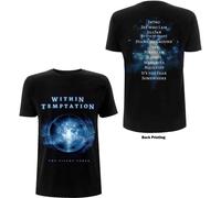 Within Temptation T Shirt Silent Force Tracks Band Logo Official Mens Black XL