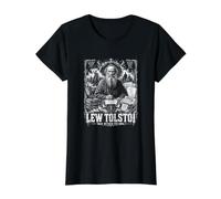 Within The Soul Lew Tolstoi Russian Classic Value Graphic T-Shirt, Women, Black, M