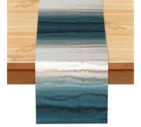 WITHIN THE TIDES Festive Table Cloth 13x72in, Stylish Printed Table Runner for Holiday Dinner, Party & Special Occasions
