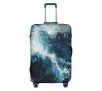 Within The Tides Luggage Cover Elastic Washable Stretch Suitcase Protector Anti Scratch Travel Cover, White, L