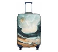 Within The Tides Luggage Cover Elastic Washable Stretch Suitcase Protector Anti Scratch Travel Cover, White, S