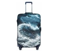 Within The Tides Luggage Cover, Elastic, Washable, Stretchy, Scratch-Resistant, Travel Cover, White/Opulent Garden, X-Large, White/Opulent Garden, XL