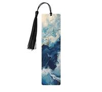 Within The Tides Print 5pcs Wooden Bookmarks with Tassels, Reading Page Markers Book Marks, Gifts for Men Women