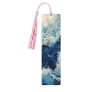 Within The Tides Print 5pcs Wooden Bookmarks with Tassels, Reading Page Markers Book Marks, Gifts for Men Women