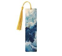 Within The Tides Print 5pcs Wooden Bookmarks with Tassels, Reading Page Markers Book Marks, Gifts for Men Women