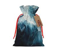 Within The Tides Print Drawstring Gift Reusable Eco-Friendly Bags Pouches For Birthday Party Favors