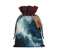 Within The Tides Print Gift Decor Bags Drawstring Pouches Eco-Friendly Anniversaries Present Packaging