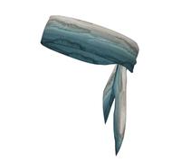 Within The Tides Print Head Tie Headbands, Ninja Karate Tie, Athletic Sweatbands,Sweat Wicking Workout Head Band