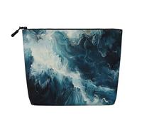 Within The Tides Print Makeup Bag Cute Cosmetic Bag for Women Makeup Pouch Travel Toiletry Bag for Lady