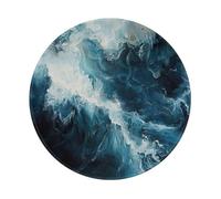 Within The Tides Print Premium-Textured Mouse Mat Waterproof Non-Slip Rubber Base Round Mousepad For Office Gaming Laptop