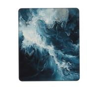 Within The Tides Print Small Desk Pad,Rubber Base with Precision Stitched Edges,Perfect for Office,Gaming