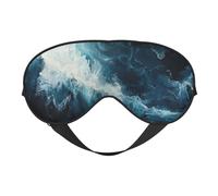 Within The Tides Print Soft Eye Mask with Adjustable Strap Sleep Shade Cover for Airplane Travel Nap