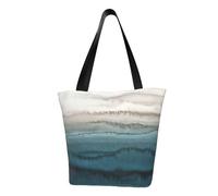 Within The Tides Print Tote Bag For Women, Reusable Large Ladies Shoulder Bag Large Capacity Shopping Totes Fasion Handbag For Office, Shopping, Travel