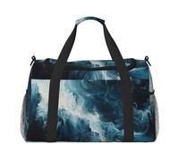 Within The Tides Print Versatility Ample Space Travel Bag Stylish Functional Tote for Outdoor Activities