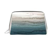 Within THE Tides Printed Beauty Pouch, Large Makeup Holder with Built-in Sponge Protection for Home and Trip