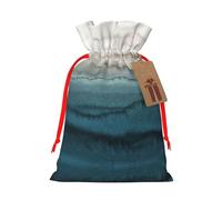 Within The Tides Printed Drawstring Gift Bags,Various Sizes, Bulk Plastic Packaging Bags