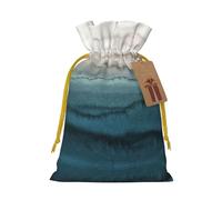 Within The Tides Printed Drawstring Gift Bags,Various Sizes, Bulk Plastic Packaging Bags