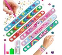 Withinafootof 6Pcs 5D Diamond Painting Bracelets DIY Diamond Art Bracelet Mosaics Kit for Kids Girls Jewelry Making Drawing Arts Crafts Supplies Accessories