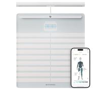 Withings Body Scan, Segmental BIA Scale, ECG, Wifi & Bluetooth, White | 6-lead ECG with AFib detection, segmental analysis, vascular age, Wifi & Bluetooth, iOS & Google Health