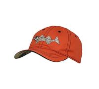 WITHMOONS Cotton Fishing Hat Fish Bone Embroidery Trucker Dad Baseball Cap YZ10119, Orange, L