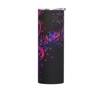 Without Accessories Stainless Steel Mug â€“ 20 oz Colorful Galaxy Music Note Print Insulated Tumbler with Handle â€“ Perfect for Camping, Office, Car, Sports