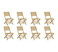 (without armrest, 8 pcs) vidaXL Folding Garden Chairs Outdoor Chair Dining Chair Solid Wood Acacia
