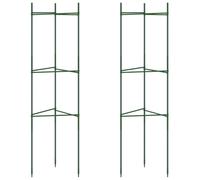 (without bag, 116 cm/ 2 pcs) vidaXL Tomato Cages Garden Climbing Plant Support Tomato Support Steel and PP