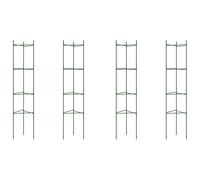 (without bag, 154 cm/ 4 pcs) vidaXL Tomato Cages Garden Climbing Plant Support Tomato Support Steel and PP