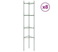 (without bag, 154 cm/ 8 pcs) vidaXL Tomato Cages Garden Climbing Plant Support Tomato Support Steel and PP