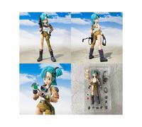 (without box 13.5cm) 13.5cm Anime Dragon Ball Figures Bulma Goku Action Figure Movable PVC Collection Doll SHF Childhood