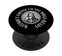Without Coffee I'm Not Bible-Ready Coffee Church Saying PopSockets Adhesive PopGrip