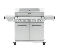 (Without Cover) CosmoGrill 8 Burner Stainless Yamara 6+2 Gas BBQ