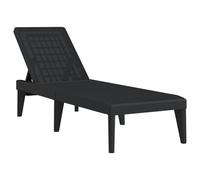 vidaXL Sun Lounger Anthracite 186x60x29 cm PP LSO UK