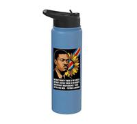 Without Dignity There is no Liberty - Patrice Lumumba Congo Stainless Steel Insulated Water Bottle