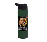 Without Dignity There is no Liberty - Patrice Lumumba Congo Stainless Steel Insulated Water Bottle
