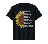 Without dignity there is no liberty - Patrice Lumumba Quote T-Shirt