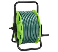 (without double couplers, 50 m/ 30 m (0.5'')) vidaXL Green Hose Reel Cart with Hose Pipe Reel Cart Water Hose Trolley PVC